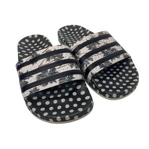 Adidas Adilette Slide Sandals Black White 6
